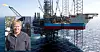 FORNØYD: Leder av Industri Energis NR-forum, Bår Inge Pedersen (innfelt), er glad for at man unngikk streik på sokkelen og for resultatet av meklingen. 66 Industri Energi-medlemmer ved Maersk Drilling Inspirer hadde blitt tatt ut i streik om det ikke ble enighet.