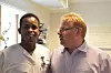 BLIDE: Hans Martin Aase var glad for at medlem i Fagforbundet Abdi Aziz Abdukkahi  var fornøyd med lønnsoppgjøret