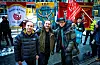 KLARE FOR RETTEN:  Orlin Mitkov, Espen Utne Landgraff og Yechezkel Yehudah Dominitz på vei inn i Oslo tingrett.