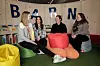 Benedikte Ljøen (f.v), Eileen Connor, Elsa Irene Kjærstad, og Anne Grethe Bakke er barnevernskonsulenter i Ålesund kommune. Hva som skjer med jobben deres dersom Haram går ut av Ålesund kommune, vet de lite om.