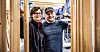 Egle Rimdziute and Mindaugas Giedraitis work together in Northern Norway with window production.