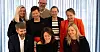 Bak: Hans-Erik Skjæggerud (YS) Rad to fv: Cecilie Woll Johansen (Unio), Henriette Jevnaker (LO), Lise Lyngsnes Randeberg (Akademikerne) og Gunn Marit Helgesen (KS). Fremste rad: Helse- og omsorgsminister Jan Christian Vestre (Ap), arbeids- og inkluderingsminister Tonje Brenna (Ap) og kommunal- og disktriksminister Kjersti Stenseng (Ap). Foto: Simen Gald / Arbeids- og inkluderingsdepartementet