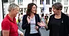 Tillitsvalgt for Fagforbundet i Agder, Christin Haslestad, arbeids- og inkluderingsminister Tonje Brenna og Fagfdorbundets leder, Mette Nord, er samstemte i sitt syn på arbeidstøy for alle.