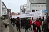 Mandag kommer kystopprøret til hovedstaden for å protestere mot raseringen av fiskeindustrien. Bildet er fra protestaksjonen i Hammerfest tidligere i denne måneden.