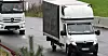 Med slike biler er varetransporten utført. Mange sjåfører og hjelpere på bilene har fått svart betaling.