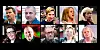 Øverst fra venstre: Hans-Christian Gabrielsen, Peggy Hessen Følsvik, Roger Haga Heimli, Julie Lødrup, Trude Tinnlund. Nederst fra venstre:  Renée Rasmussen, Are Tomasgard ,  Terje O. Olsson, Kristin Sæther og Mimmi Kvisvik
