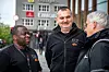 Renholder Samuel Ephraim og hans teamleder Marijan Uhrliv.