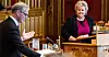 Jonas Gahr Støre og Erna Solberg