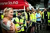 Leder i LO i Oslo, Ingunn Gjerstad, mente det var på tide å diskutere sympatiaksjoner i andre forbund til støtte for streiken.