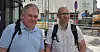 BYGG OG ANLEGG: Leder i Elektroarbeidernes Fagforening Vestland, Atle Rasmussen(t.v.) og hovedtillitsvalgt i Aibel  og styremedlem i fagforeningen,, Karsten Bøe, er enige om at det må tiltak til for å sikre kompetanse og sysselsetting.