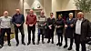 25-årsjubilanter: Fra venstre ser vi organisasjonsleder i forbundet Jonny Olafsen, Jarle Eikeland fra vakt, Geir Helge Krey fra vakt, Pål Egelandsdal fra vakt, Elin Svihus Håland fra skadedyrsanering, Liza Fernando fra renhold, Torunn Thorstensen fra renhold og Gabriel Maximo Babosa fra renhold.