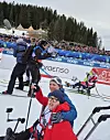 Maja og Trygve under VM i Trondheim vinteren 2025.