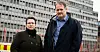 Hovedtillitsvalgt i Telenor Norge, Kenneth Pettersen (t.h) og tillitsvalgt på Rørvik, May Iren Arnøy (t.v). (Arkivbilde)