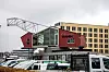 KRANEN: Restene av den store krana på BMV i Solheimsviken har fått nytt liv som kafé.