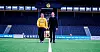 Ørjan Hinna (t.h) i stiftelsen Helt Med intervjuet John-Håkon Nybakk før han fikk jobb i Bodø/Glimt. Nybakk er den første med utviklingshemming som fikk jobb i en idrettsorganisasjon.
