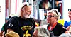 Janne Hegna (t.h.) fikk en dramatisk opplevelse på helgens  bluesfestival på Notodden. Til venstre Vegard Holm, tidligere redaktør av Transportarbeideren.  Bildet er fra festivalen i 2018.