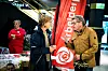 PÅ STAND: Mette Nord og tidligere utdanningsminister fra Ap, Reidar Sandal