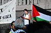 MOT ANGREPENE: LO-leder Gerd Kristiansen da hun holdt appell mot Israels krigføring mot Gaza i sommer.