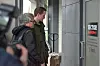 MØTE: Distriktssekretær i EL & IT Forbundet i Trøndelag, Torstein Johansen og Harald Hegland gjør seg klar til å gå inn på møte med ledelsen i Sector Alarm på Moholt i Trondheim onsdag. Etter møtet ble suspensjonen av Harald trukket tilbake.