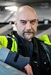 Leder i Flyarbeidernes Forening i Fellesforbundet, Gunnar Holm.