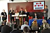 SAMAKs årsmøte bestod av en rekke debatter. Her er det Arbeidspartiets nestleder Trond Giske og andre nordiske sosialdemokratiske politikere som diskuterer integerering.

Foto: Svein-Yngve Madssen