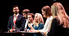 DEBATT: Partiene på venstresida, med Per Martin Sandtrøen (Sp, f.v.), Jan Christian Vestre (Ap), Ingrid Liland (MDG), SV-leder Kjersti Bergstø og Rødt-leder Marie Sneve Martinussen, er helt enige hvem som er hovedmotstanderen i valget neste år.