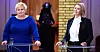 Partilederne Erna Solberg og Sylvi Listhaug i Høyre og Frp legger opp til en annen kurs enn statsminister Jonas Gahr Støre (Ap). (Arkivfoto)