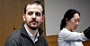 Her er sykepleier Marco Mazzu sammen med Fagforbundets advokat Clara Chang.