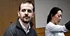 Her er sykepleier Marco Mazzu sammen med Fagforbundets advokat Clara Chang.