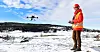 SUPERNØYAKTIG: To ganger i måneden flyr Simon Oldani drone over skredområdet i ­Gjerdrum for å lage oppdaterte og supernøyaktige 3D-modeller. Slik kan de se endringene som skjer i underlaget.