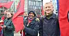 NTL-kollegaer ved UiO Axel Hjelme (t.h.) og Razan Shanmuganathan sier det er krisetilstander i akademia og ville vise sin solidaritet.