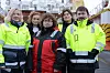 Ansatte i Bastø Fosen streiket i dag og fergene lå stille ved kai både i Moss og i Horten. Norsk aml-streiken Sjømannsforbunds hovedtillitsvalgt om bord på Bastø III Ann Kristin Juvik Øvstetun (f.v), Fanny Furuheim Jørgensen, Norsk Sjømannsforbunds tillitsvalgt Cathrine Lundberg, Mona Drivdal Bjørnsen og Norsk sjømannsforbunds hovedtillitsvalgt i Bastø Fosen Ken Atle Harjo, mener endringer av arbeidsmiljøloven vil få alvorlige konsekvenser for arbeidstakere i Norge.