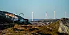 Vindmøller ved Storheia vindpark.