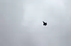 Et av Israels rundt 40 F-35-jagerfly over Gazastripen i starten av krigen.