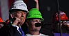 Stålarbeidere fra Pennsylvania på scenen med Donald Trump under valgkampen.