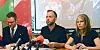 Barnevernspedagog og stortingspolitiker Kirsti Bergstø (til høyre på bildet) er skuffet over at Ap og Krf ikke støttet forslaget om å begrense profittmulighetene i barnevernet. Her på partiets sommerpressekonferanse sammen med Snorre Valen og Audun Lysbakken.