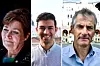 TIL GOL: LO-leder Gerd Kristiansen, AUF-leder Mani Hussaini og Ap-leder Jonas Gahr Støre er klare for Kartellkonferansen 2014
