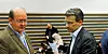 NTL-leder John Leirvaag (t.v.) og leder av LO Stat, Egil André Aas mener regjeringens utflyttingsplaner kommer uten tilstrekkelig behandling
