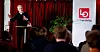 Statsminister Jonas Gahr Støre var en populær gjest på frokostmøtet til LO i Trøndelag.