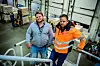 TILLITSVALGTE: Klubbleder Øystein Berg (t.v.) og hovedverneombud Robert Tangen representerer de 280 Fellesforbundetmedlemmene på CLog.