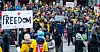 Bildet er fra demonstrasjonen mot koronatiltakene i Oslo 28. november.