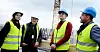 OSLO: Oslo kommune og Fair Play Bygg besøker byggeprosjektet ny brannstasjon hvor alt synes å være på stell. F.v. Mari Haave Sveen (Oslobygg KF), Lars Mamen (Fair Play Bygg), Einar Wilhelmsen (finansbyråd Oslo) og Harald Hansen (Fair Play Bygg).