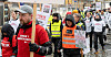 STOR STREIKEVILJE: Streikemarkering i Oslo 2. november. Streiketoget går gjennom Møllergata i Oslo, på vei mot Eidsvolls plass.