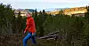 TOVES RIKE: Her, på Strætasfjell, har Tove gått siden hun var barn, og blant annet merket og ryddet stier med foreldrene sine. Trondheimsfjorden skimtes i bakgrunnen.