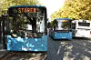 Hovedverneombudet i Nettbuss i Trondheim vil bruke stansingsretten i Arbeidsmiljøloven for å tvinge fram bedre trafikksikkerhet i Prinsenkrysset i Trondheim sentrum.