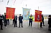 Elektromontørenes Forening i Oslo og Akershus deltok solidarisk sammen med flere andre fanebærere fra andre forbund