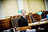 Ingvald Falch fra advokatfirmaet Schjødt hjelper NHO med å skaffe internasjonal støtte for å undergrave Høyesteretts kjennelse om norsk lønn ved norske verft. Her er han under behandlingen av saken i Høyesterett i februar.