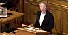 Arbeids- og sosialminister Anniken Hauglie (H) var tirsdag i Stortinget for å redegjøre for trygdeskandalen.