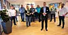OPTIMISTISKE: Forhandlingsutvalget til Industri Energi med forbundsleder Frode Alfheim i front.