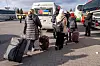 En minibuss gjør seg klar for å kjøre ukrainske flyktninger fra Polen til Norge i de første dramatiske dagene etter Russlands invasjon 24. februar 2022. (Illustrasjonsbilde).